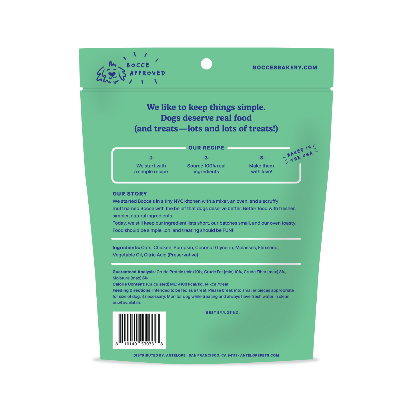 Bocce's Snowman Snacks, Soft & Chewy