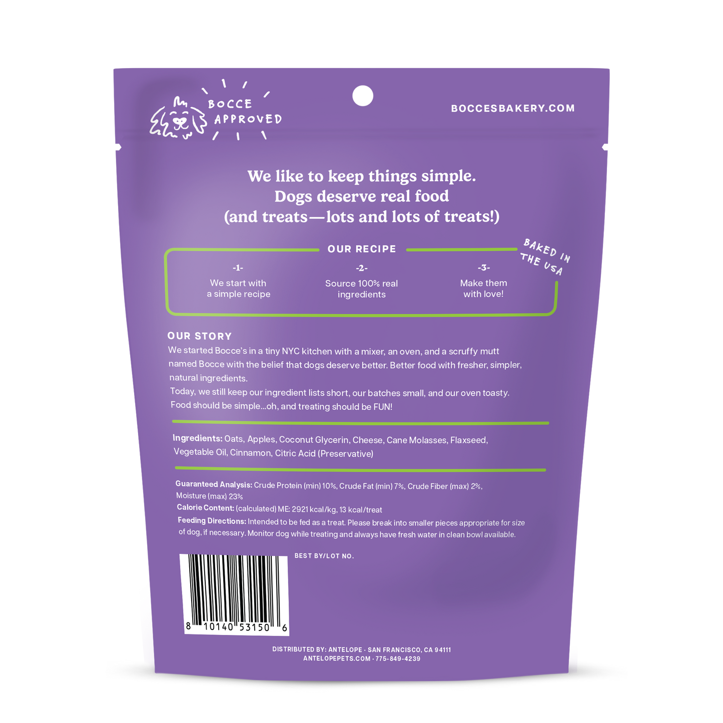 Bocce's Spiced Cider, Soft & Chewy, 6oz