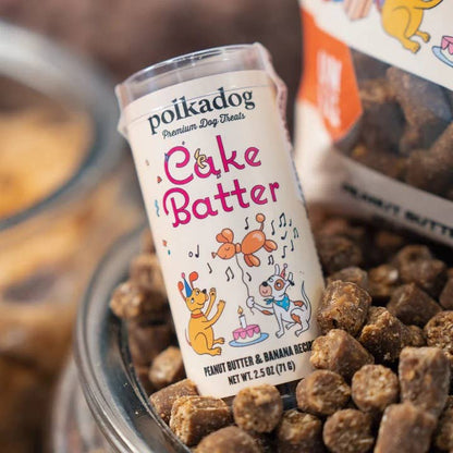 Polkadog Cake Batter Dog Treats - Peanut Butter & Banana