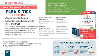 Wondercide Flea & Tick Spot On for Dogs-Medium-Peppermint